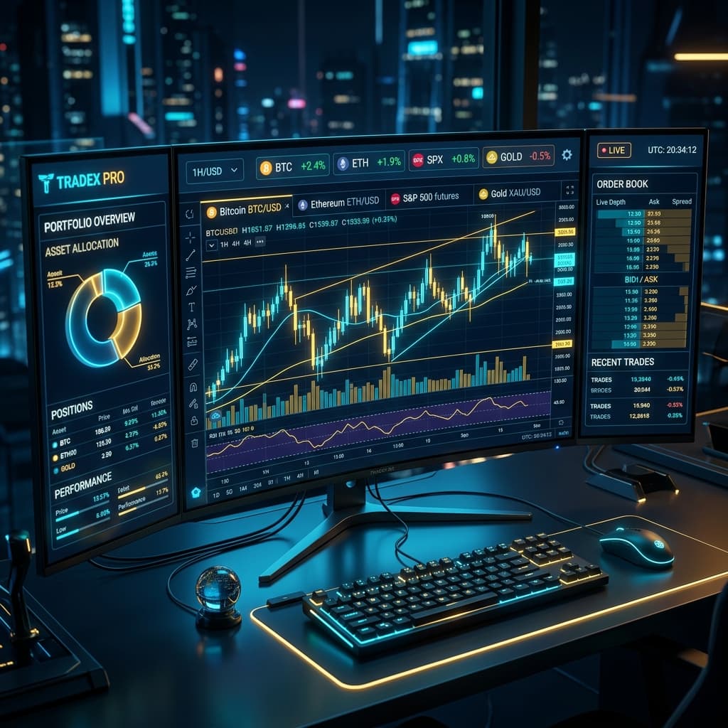 MetaTrader 5 Dashboard Mockup